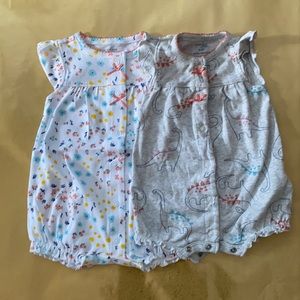 Carter’s SimpleJoys 0-3 month baby girl Summer rompers